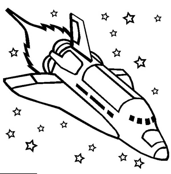 Rocket Coloring Pages and Book | UniqueColoringPages
