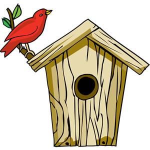 Cute Birdhouse Clipart - Free Clipart Images