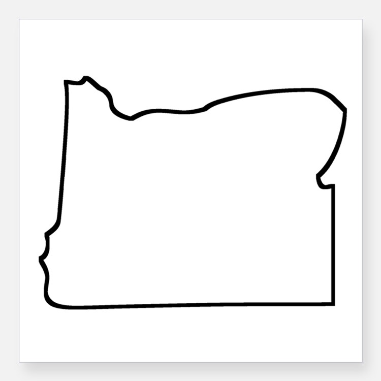 Oregon State Outline Stickers | Oregon State Outline Sticker ...