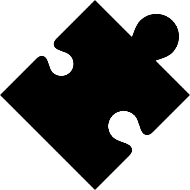 Plugin, puzzle piece black shape, IOS 7 interface symbol Icons ...