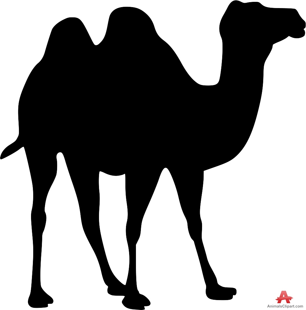 Clipart camel silhouette