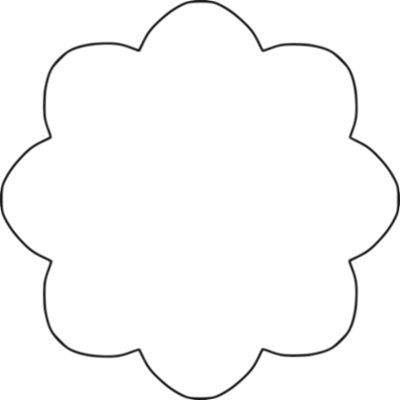 Flower shape clipart