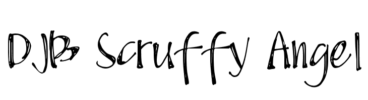 DJB Scruffy Angel Font