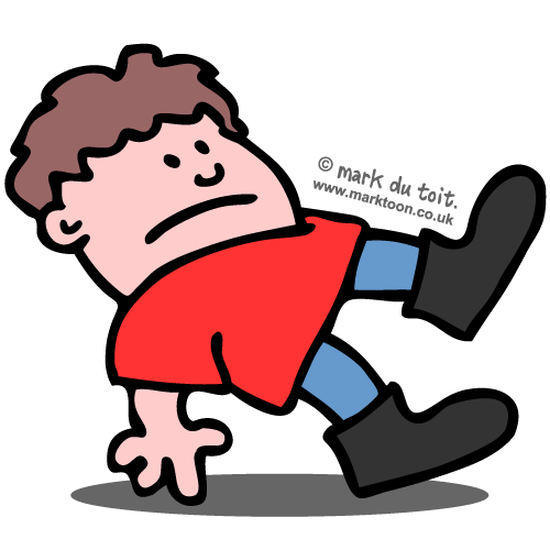Older Person Falling Clipart