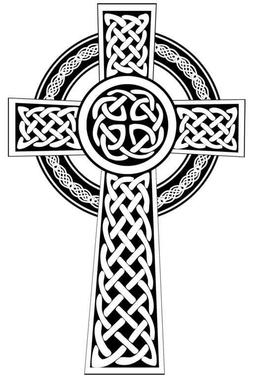 Celtic Cross Line Drawing Clipart - Free to use Clip Art Resource