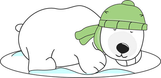 Cute bear clipart winter