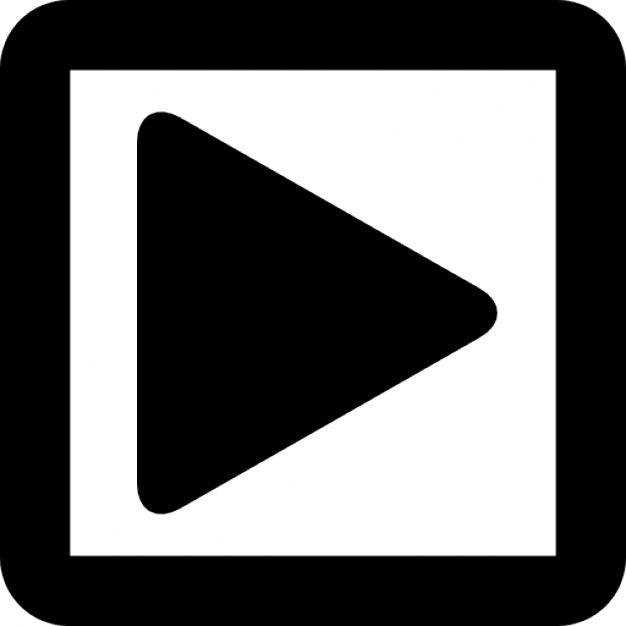Play square button Icons | Free Download