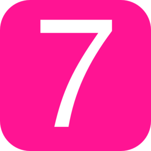 Red, Rounded, Square With Number 6 Clip Art - vector ...
