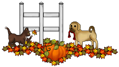 Cute fall pumpkins and leaves clipart gif - ClipartFox
