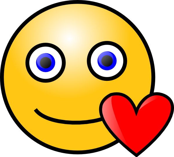 Love Heart Smiley clip art Free Vector