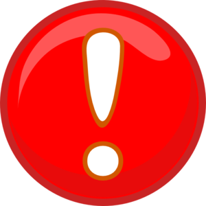 Exclamation Mark Red Clip Art - vector clip art ...