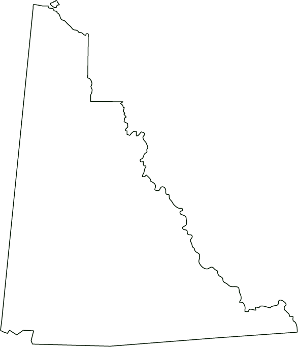 yukon Canada Outline map
