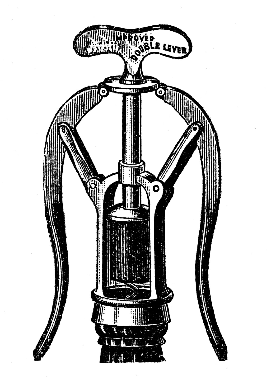 Free vintage clip art images: Vintage corkscrew wine openers