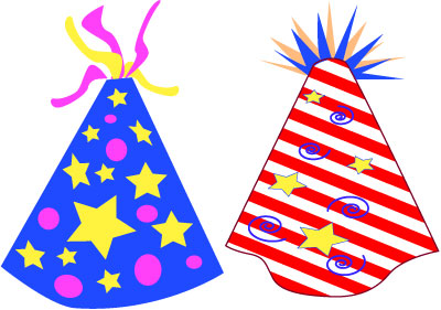 Party Hats Clip Art Graphics