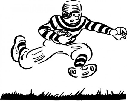 Old Time Football Player clip art Vector clip art - Free vector ...
