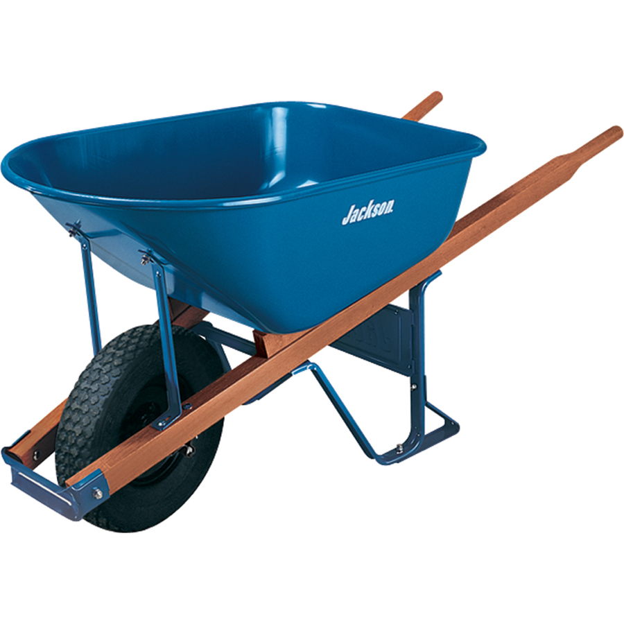 Shop JACKSON 6-cu ft Steel Wheelbarrow with Flat-Free Tire at Lowes.
