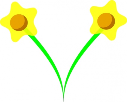 Tom Daffodil clip art vector, free vector graphics