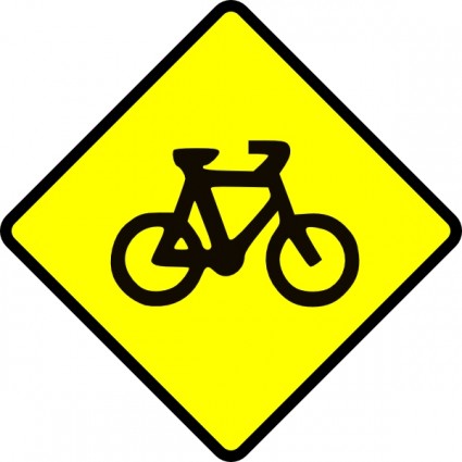 caution_bike_road_sign_symbol_ ...