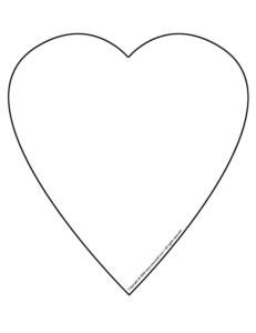 Printable Heart Shaped Template - DYNASTY™ ????™ - Premium ...