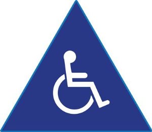 ADA Compliant Mens Restroom Door Signs with ISA Symbol - 12x12 ...