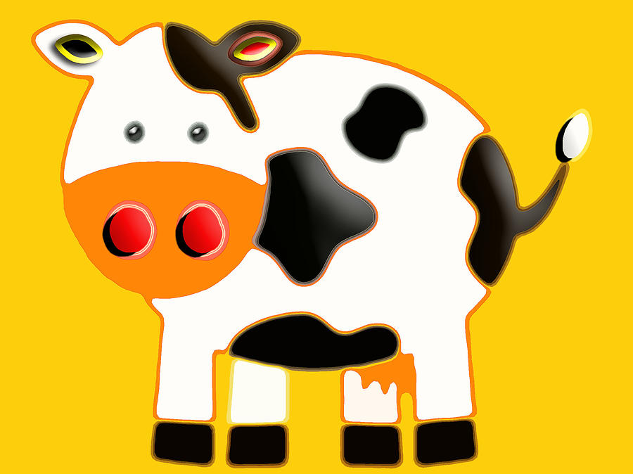 Cow I Kids Rooms Inspirational Artist Photograph by S Art - Cow I ...