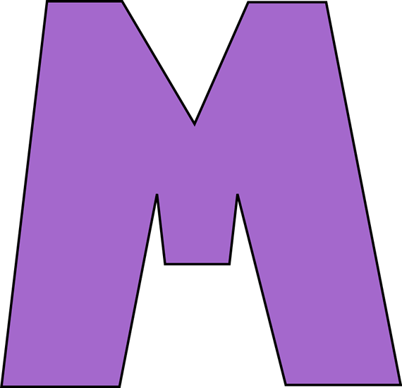 Large letter a clipart