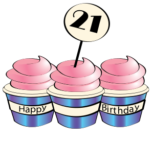 21 Birthday Clipart
