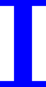 Clipart of the letter i