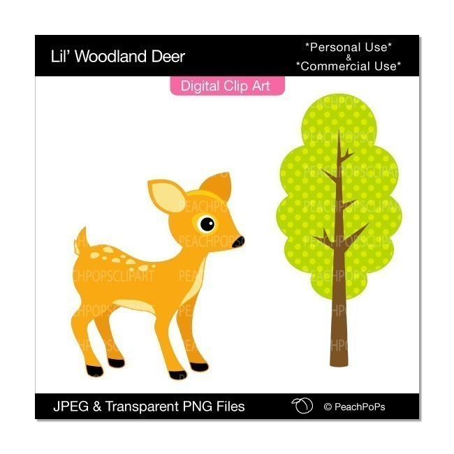 Cute Baby Deer Clipart - Free Clipart Images