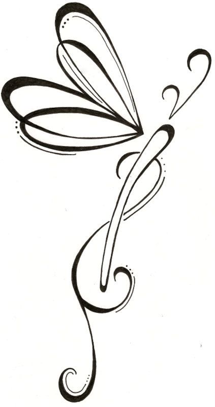 Dragon Fly Drawings