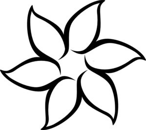 Flower clipart silhouette