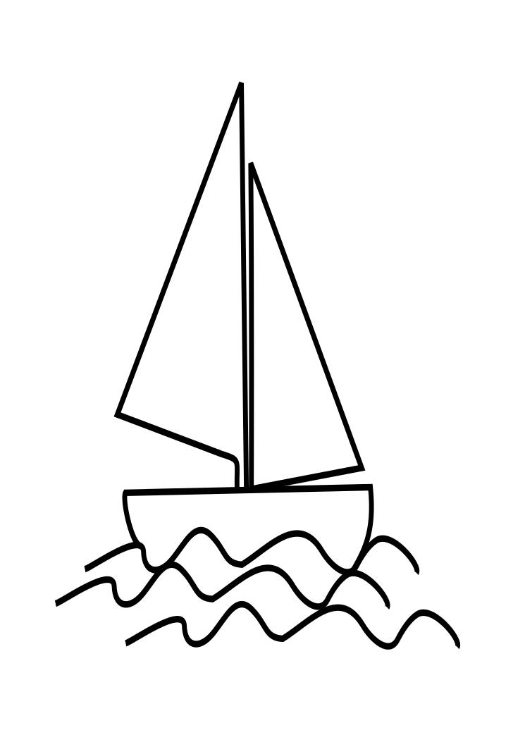 Line Drawing Of A Boat - ClipArt Best