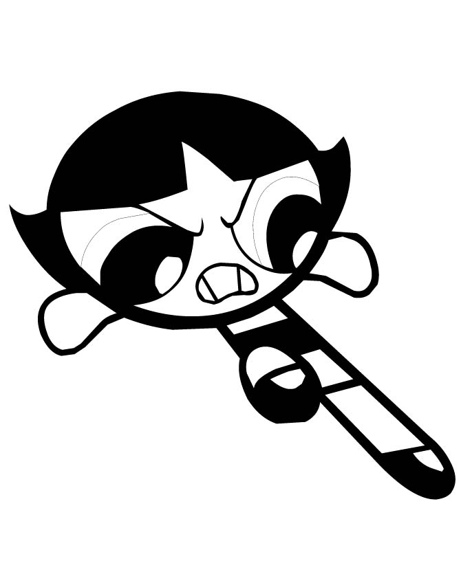 Powerpuff buttercup coloring pages download and print for free