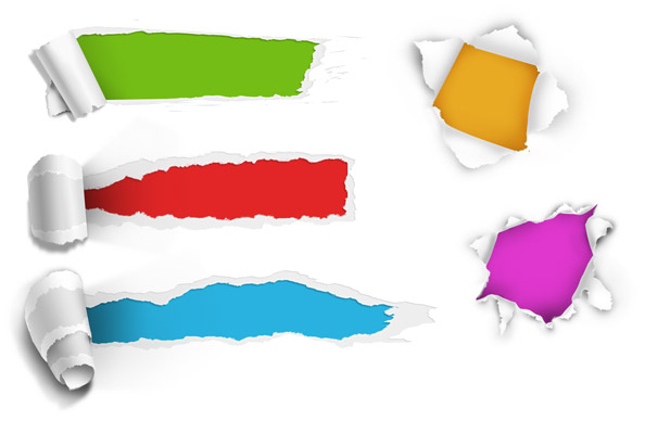 5 Ripped Paper Holes - Free PSD Files