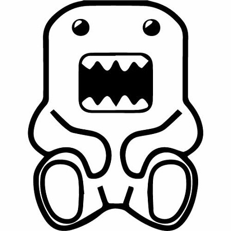Domo Mouth Open Vinyl Sticker – SykVinyls.com