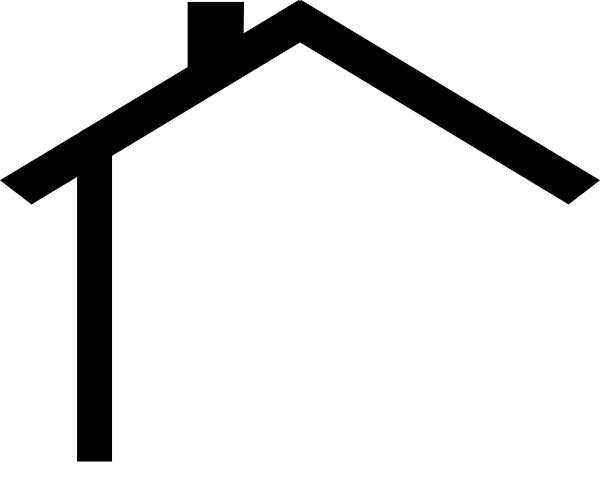 House Outline Clipart Black And White - Free ...