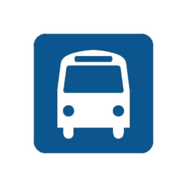 Bus station clipart logo