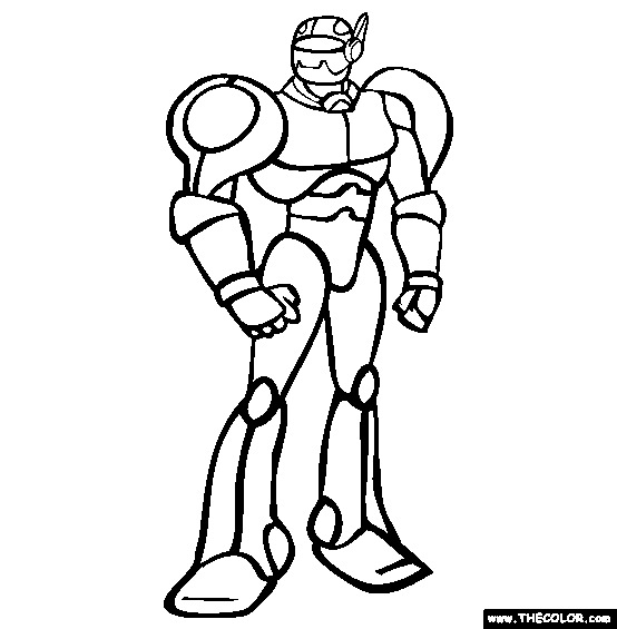 Mister Robot Coloring Page | Free Mister Robot Online Coloring