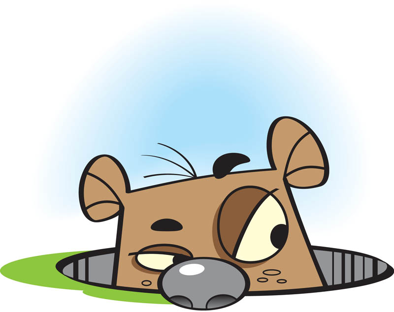 Groundhog day clipart