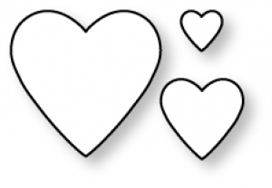 Papertrey Ink - Heart Prints Die Collection (set of 3): Papertrey ...