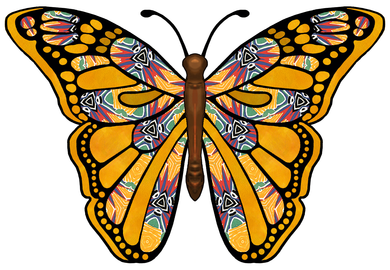 Clipart butterfly designs