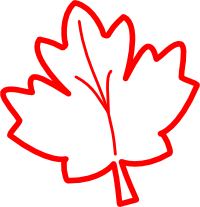 Maple Leaf Outline Clipart