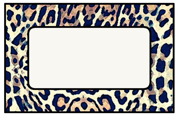 Cheetah Print Border Clipart