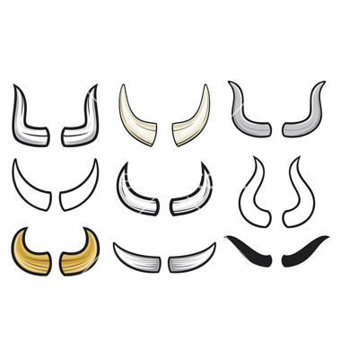 Bull horns clipart