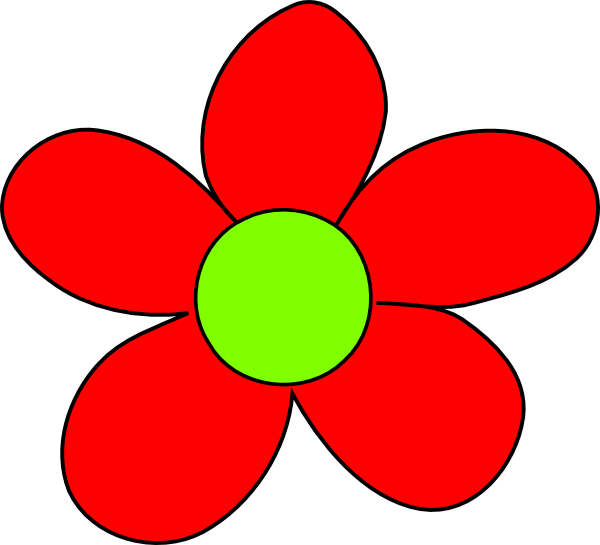 Groovy Flowers Clip Art