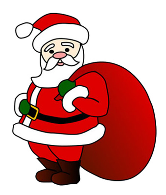 Animated christmas santa clipart