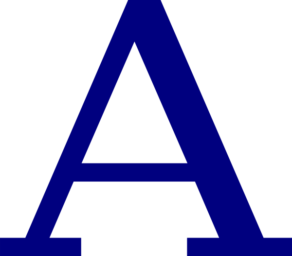 Letter a clip art