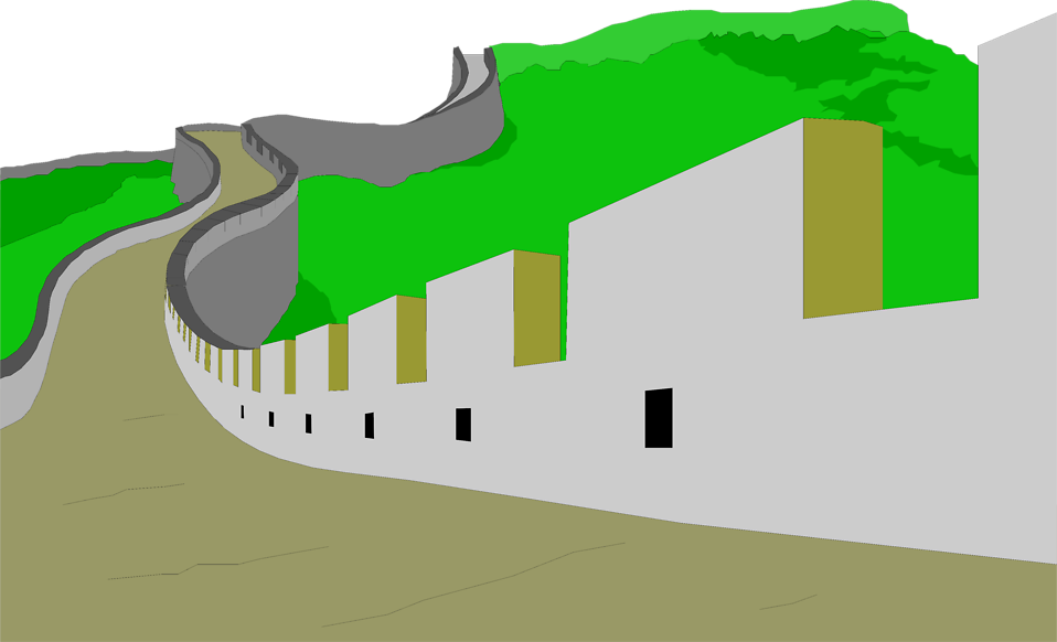 Great Wall Of China Clipart - Tumundografico