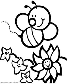 Bees, Bumble bees and Coloring