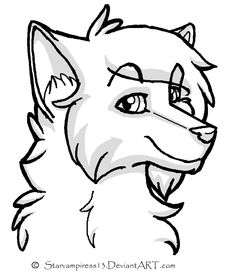 Cute Drawings Of Wolves - Drawing